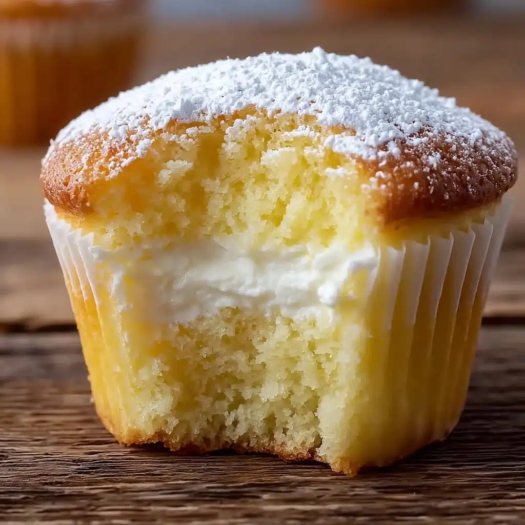 Fluffy Japanese Cotton Cheesecake Cupcakes Recipe - Recipe Image