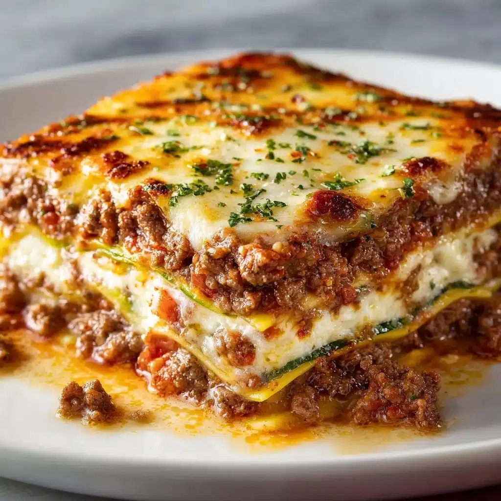 Ground Beef Zucchini Casserole Recipe - Recipe Image