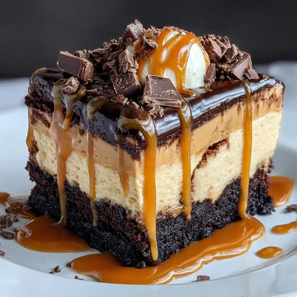 Milky Way Caramel Cheesecake Brownies Recipe - Recipe Image