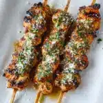 Ranch Garlic Parmesan Chicken Skewers Recipe