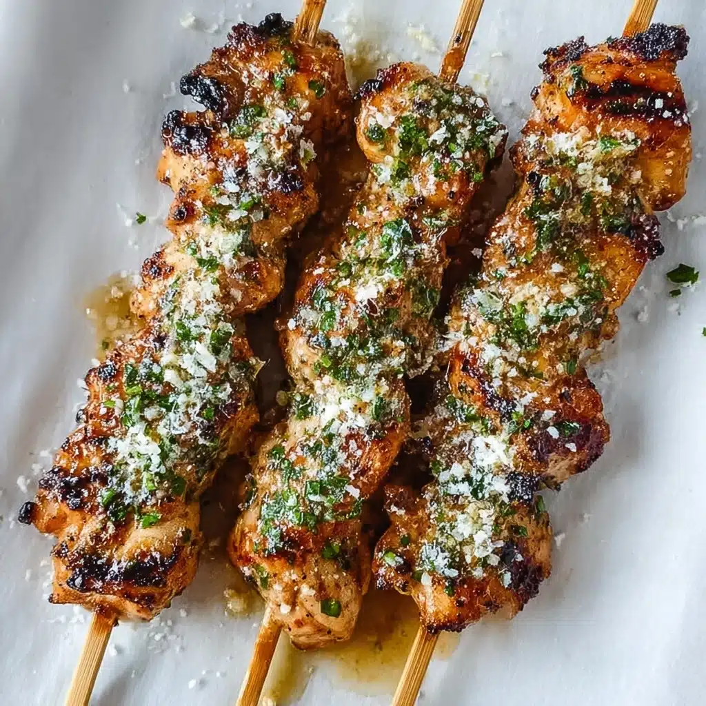 Ranch Garlic Parmesan Chicken Skewers Recipe - Recipe Image
