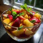 Summer Peach Fruit Salad Recipe