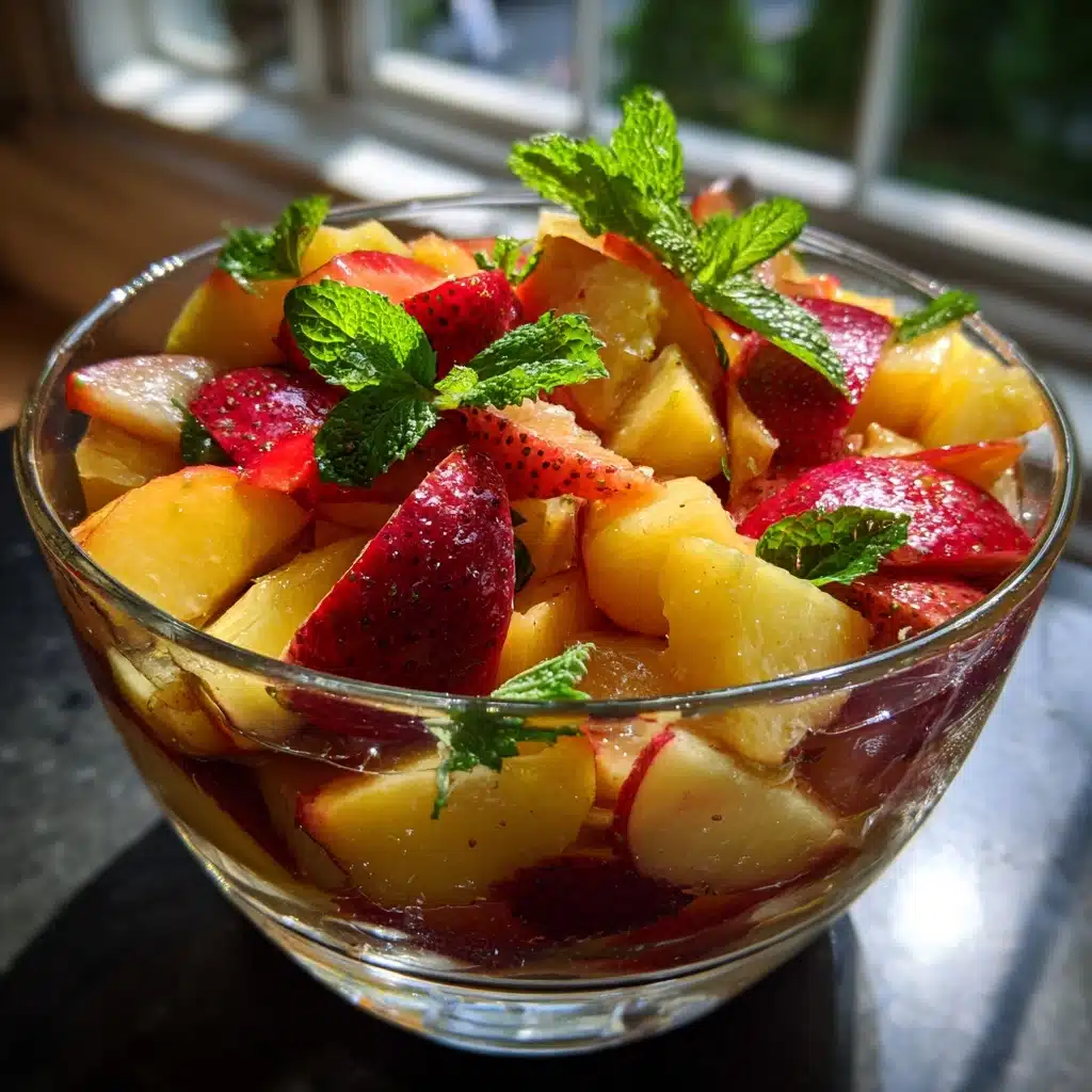 Summer Peach Fruit Salad Recipe - Recipe Image