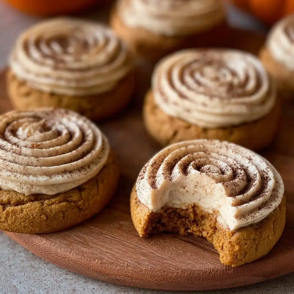 Soft Pumpkin Cookies with Cinnamon Frosting Recipe - Recipe Image