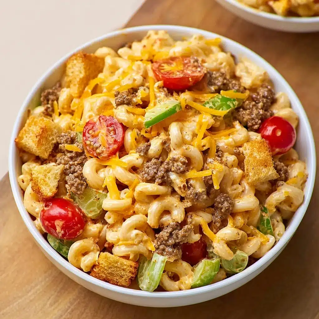 Big Mac Pasta Salad Bowl Recipe - Recipe Image