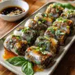 Thai Basil Beef Rolls Recipe