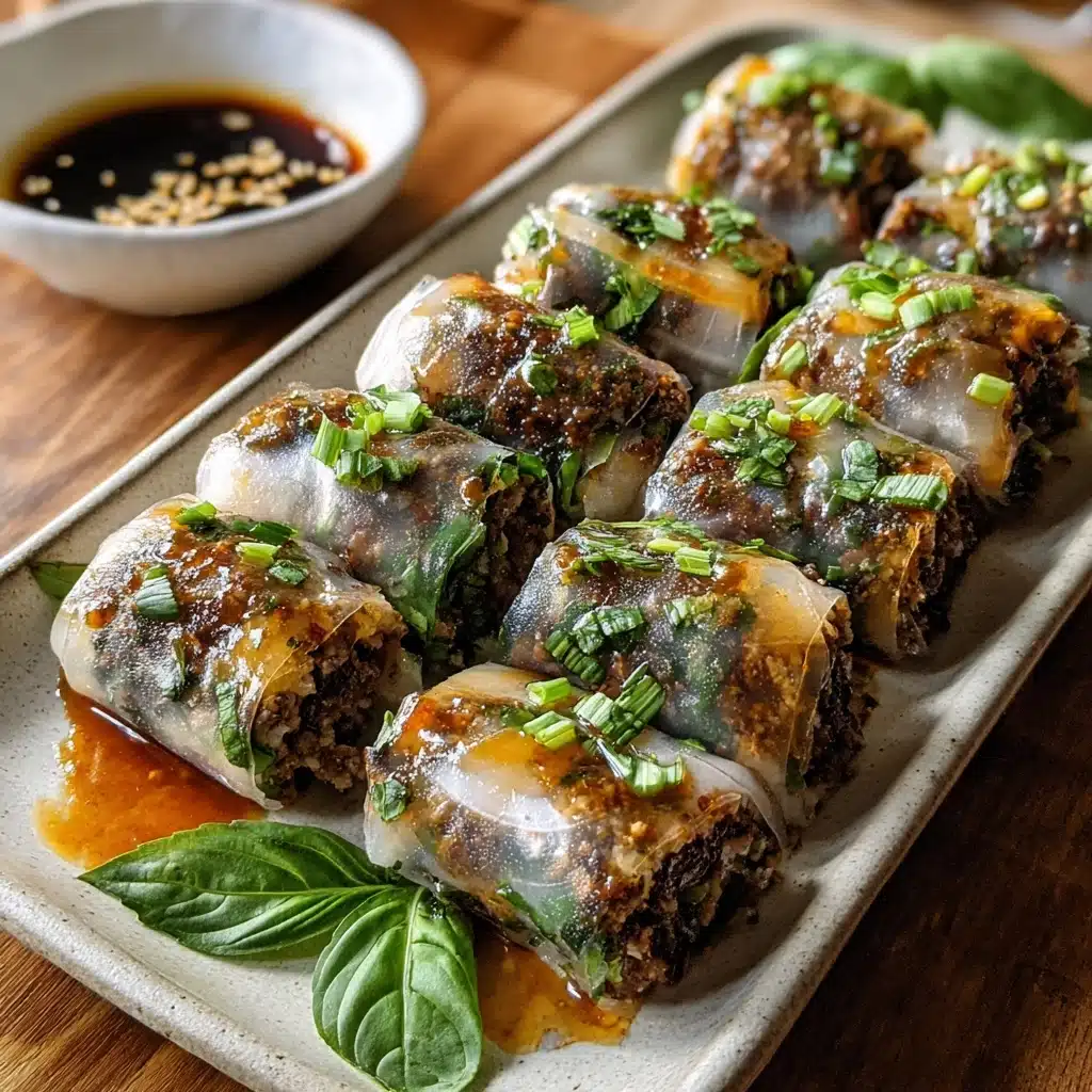 Thai Basil Beef Rolls Recipe - Recipe Image