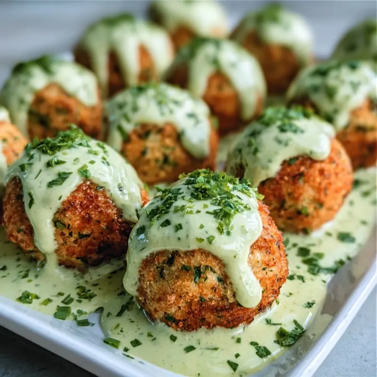 Salmon Balls with Creamy Avocado Sauce Recipe