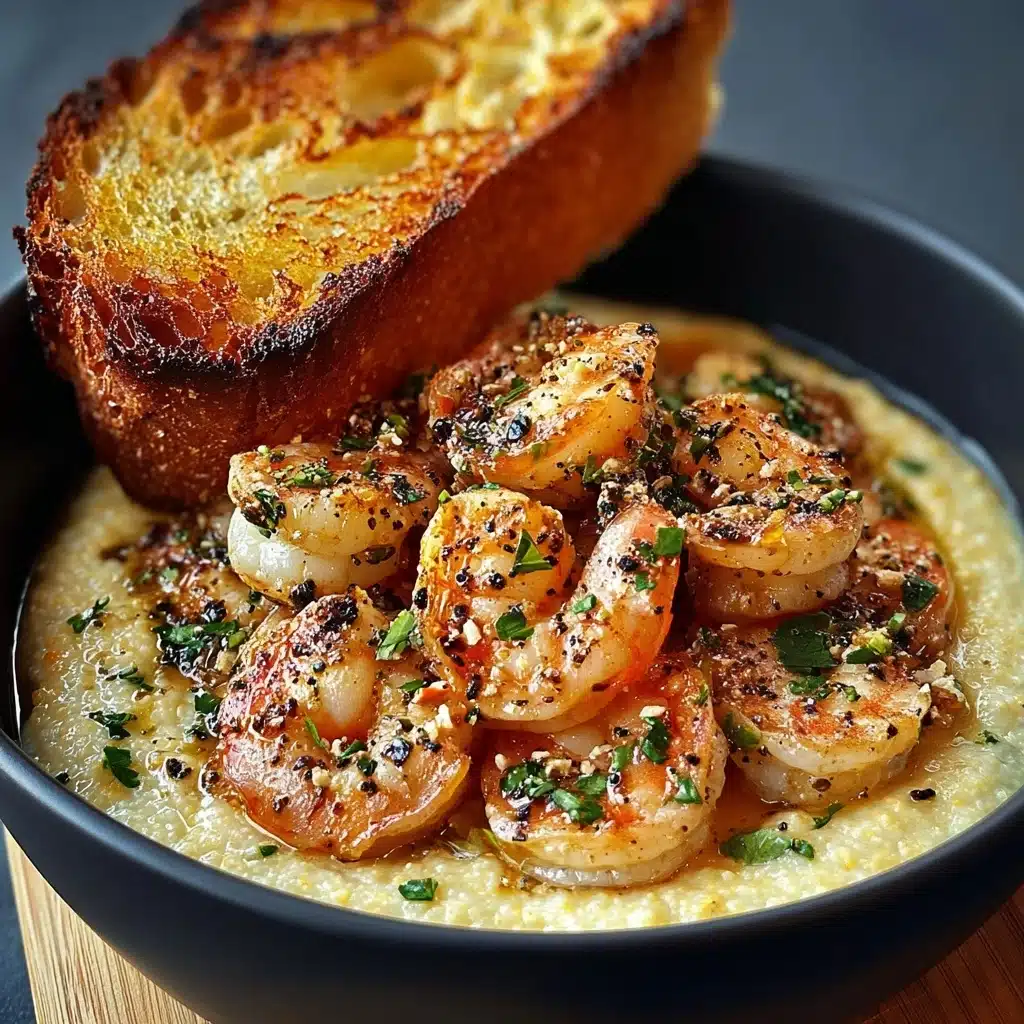Shrimp Scampi Bowls with Garlic Bread Recipe - Recipe Image