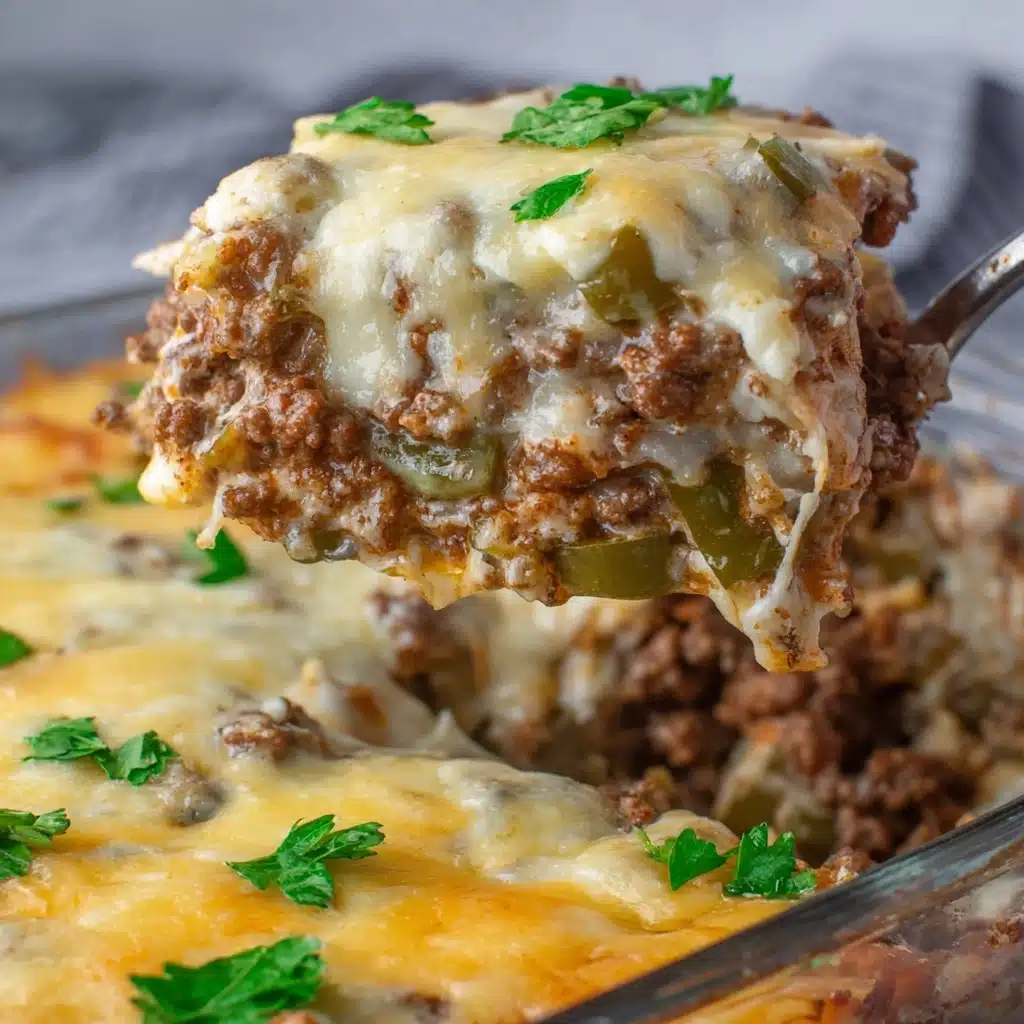 Philly Cheesesteak Casserole Recipe - Recipe Image
