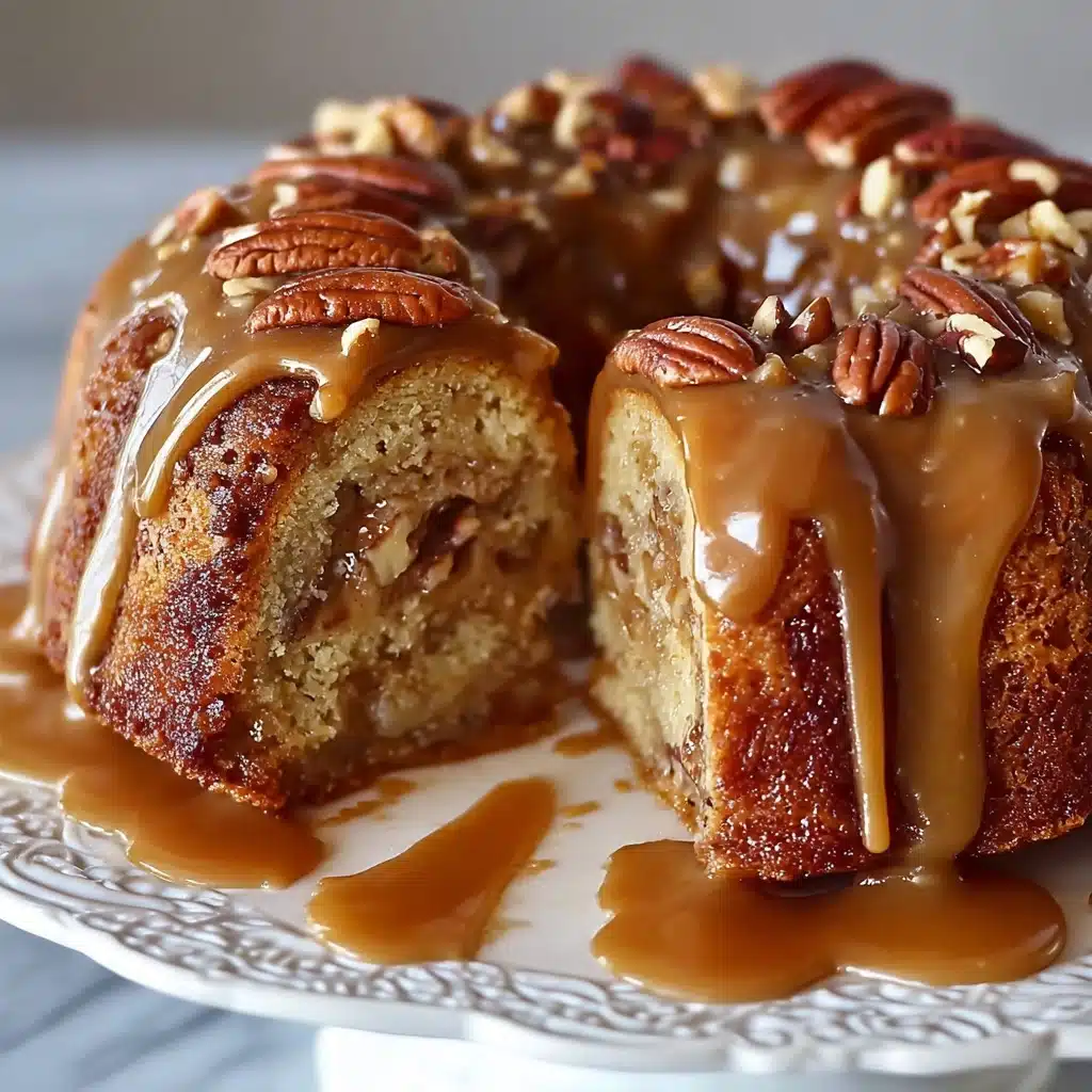 Apple Pecan Cake With Caramel Glaze Recipe