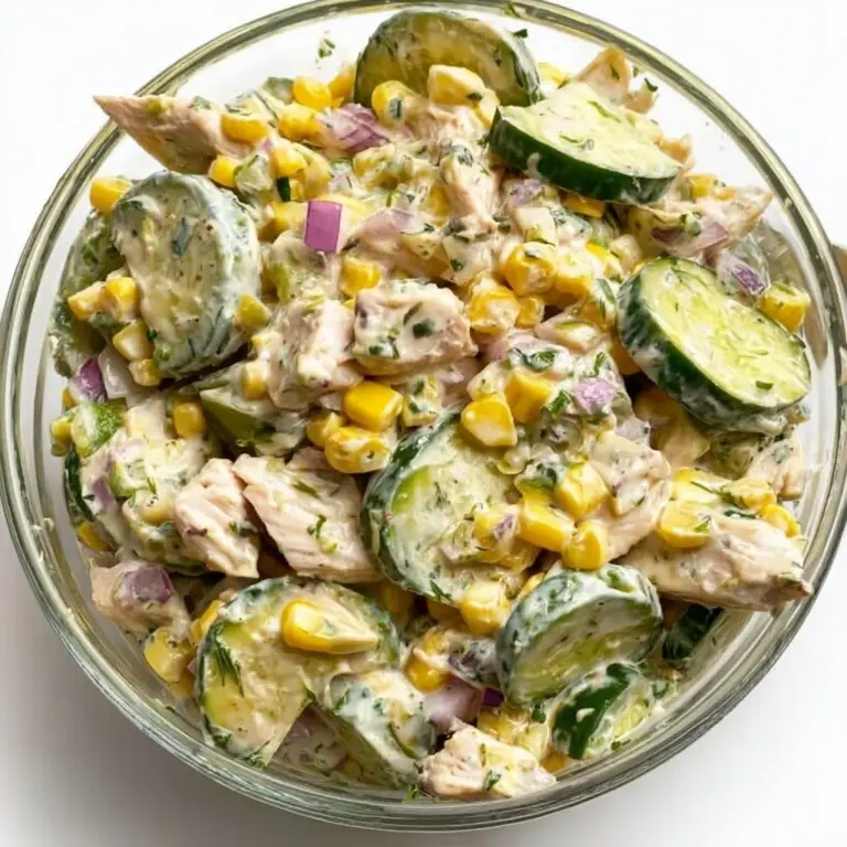 Street Corn Creamy Cucumber Salad Recipe