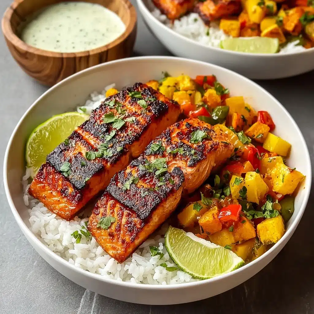 Chili Lime Salmon Bowls Recipe - Recipe Image