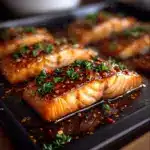 Crispy Honey Garlic Glazed Salmon Recipe