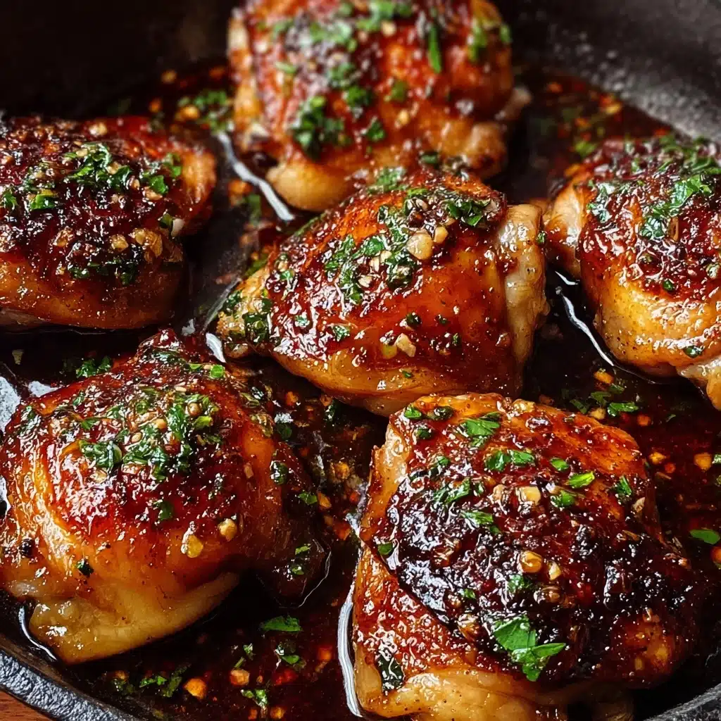 Honey Garlic Chicken ThighsIngredients Recipe - Recipe Image