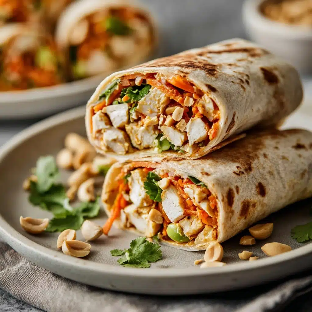 Thai Peanut Chicken Wraps Recipe - Recipe Image