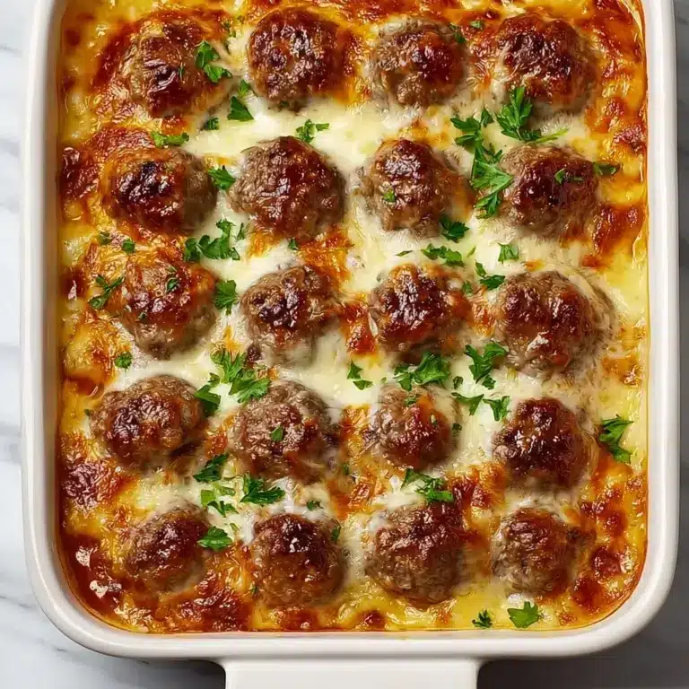 Dump-and-Bake Meatball Casserole Recipe