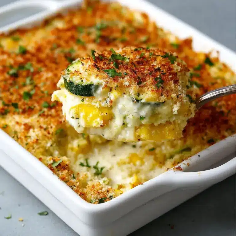 Quick Baked Zucchini Parmesan Casserole Recipe