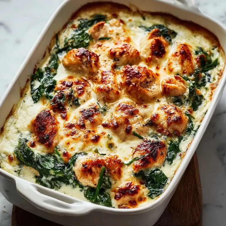 Creamy Chicken and Spinach Casserole Recipe