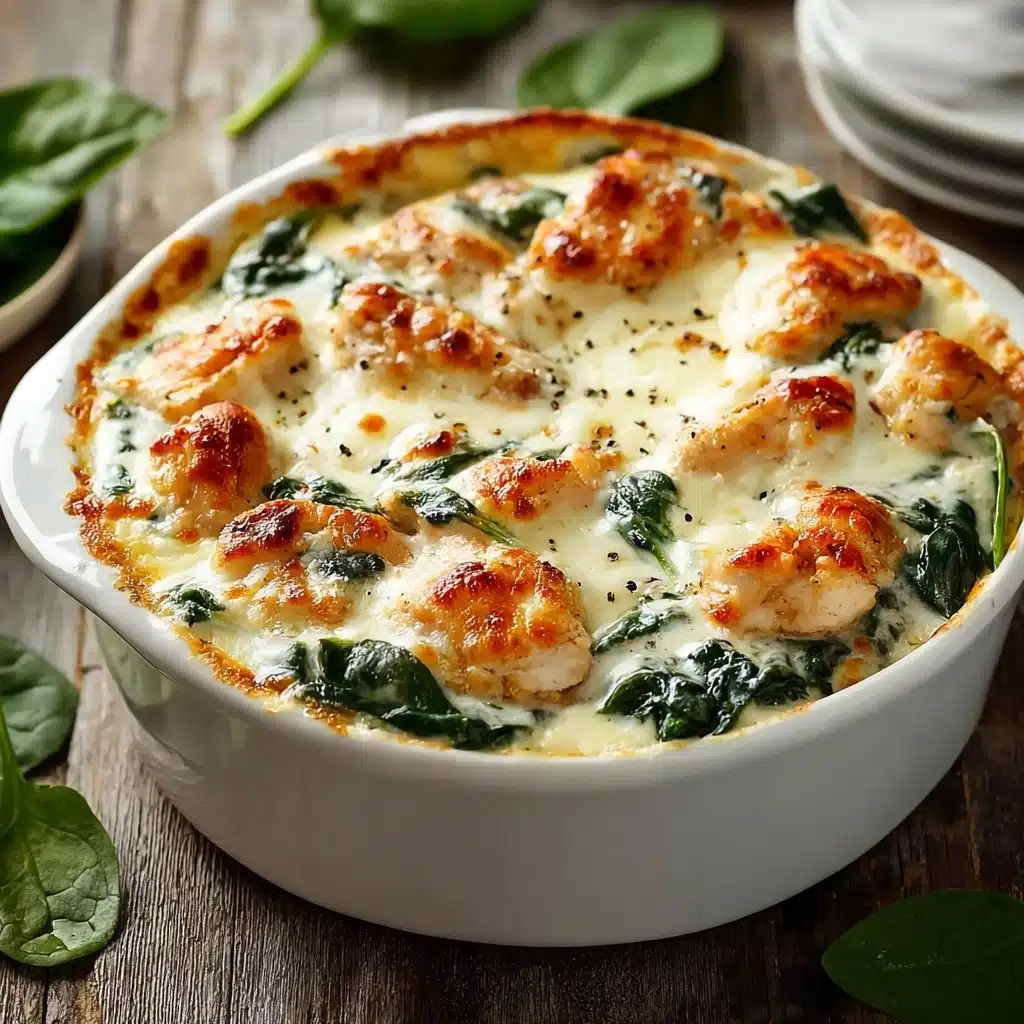 Creamy Chicken and Spinach Casserole Recipe - Recipe Image
