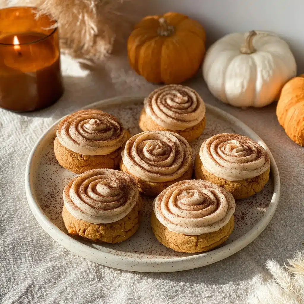 Soft Pumpkin Cookies with Cinnamon Frosting Recipe - Recipe Image