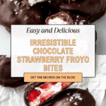 Chocolate Strawberry Frozen Yogurt Bites – Easy Recipe