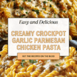 The Best Crockpot Garlic Parmesan Chicken Pasta Recipe