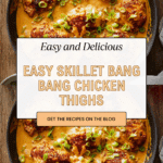 Skillet Bang Bang Chicken Thighs Recipe