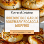 Golden Crust Garlic Rosemary Focaccia Muffins Recipe