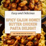 Spicy Cajun Honey Butter Chicken & Pasta Recipe