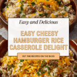 Cheesy Hamburger Rice Casserole Recipe