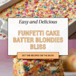 Cake Batter Blondies Recipe