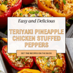 Teriyaki Pineapple Chicken Rice Stuffed Peppers Recipe
