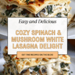 Spinach and Mushroom White Lasagna Recipe