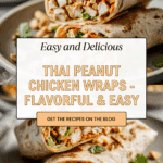 Thai Peanut Chicken Wraps Recipe