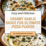Garlic Sauce for Pizza: Elevate Your Pizza Experience! Recipe