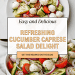 Fresh Cucumber Caprese Salad Recipe
