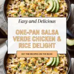 Salsa Verde Chicken & Rice Skillet Recipe