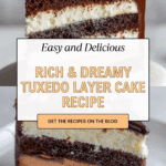 Tuxedo Cake – Triple Chocolate Mousse Cake Recipe