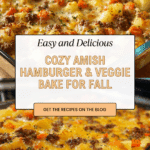 Amish Hamburger with Fall Veggies Bake Recipe