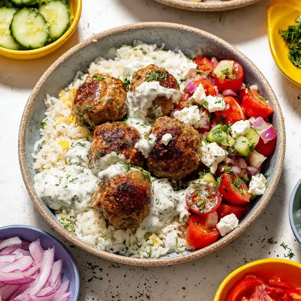 Healthy Greek Turkey Meatballs With Tzatziki Recipe
