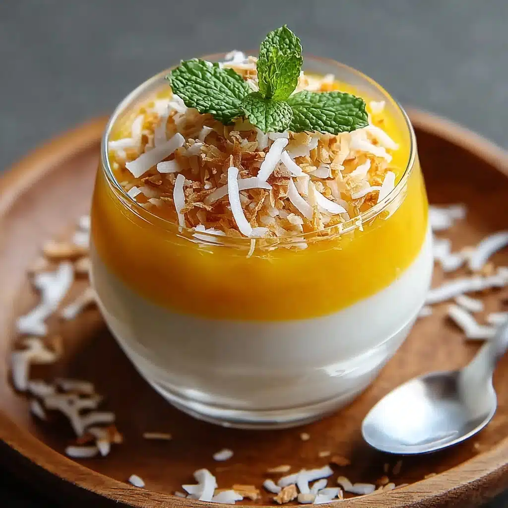 The Best Mango Coconut Panna Cotta Recipe - Recipe Image