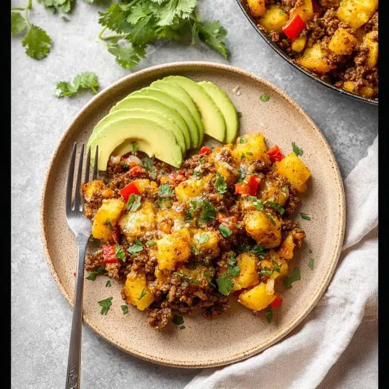 Mexican Ground Beef and Potato Skillet Recipe