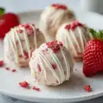Delicious Strawberry Cheesecake Protein Balls Recipe