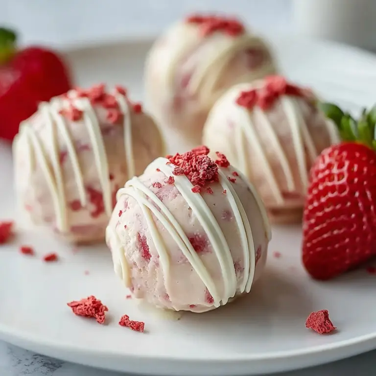 Delicious Strawberry Cheesecake Protein Balls Recipe