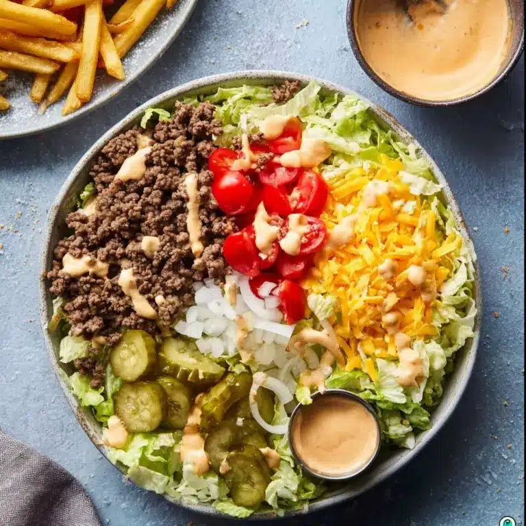 Big Mac Burger Salad Bowl Recipe