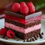 Indulge in Heavenly Raspberry Chocolate Mousse Cake Recipe