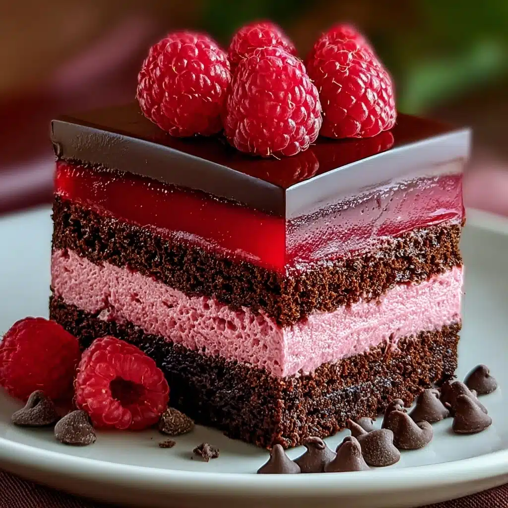 Indulge in Heavenly Raspberry Chocolate Mousse Cake Recipe