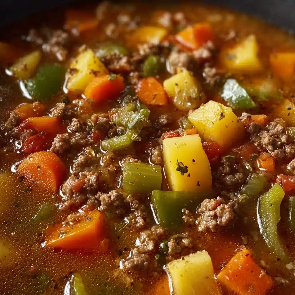 Hatch Green Chile Stew with Ground Beef Recipe