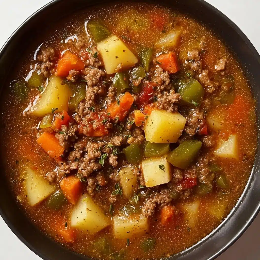 Hatch Green Chile Stew with Ground Beef Recipe - Recipe Image